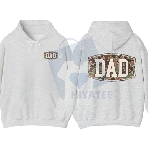 Camo Dad 2-Sided Hoodie – Funny Camouflage Graphic Pullover